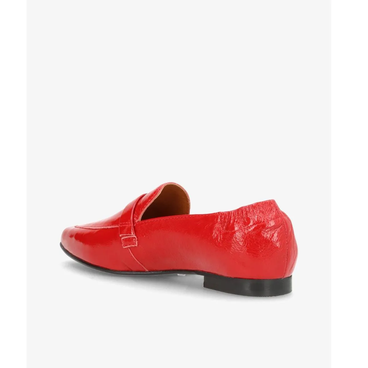 Lucy P red leather patent