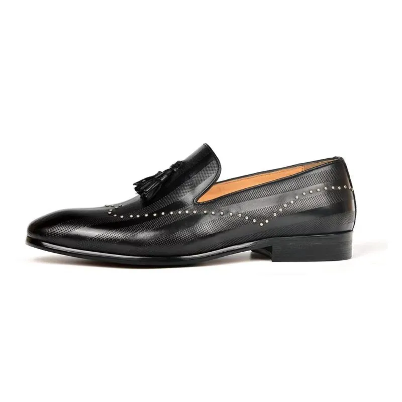 LuxeTex Exotic Tassel Loafers