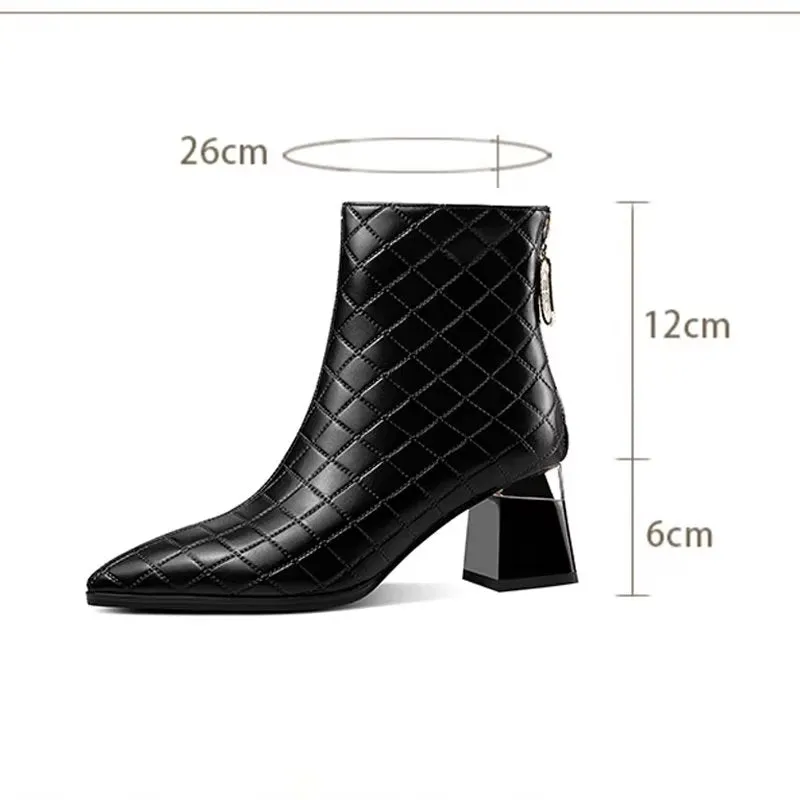 Luxury Chic Pointed Toe High Heeled Boots