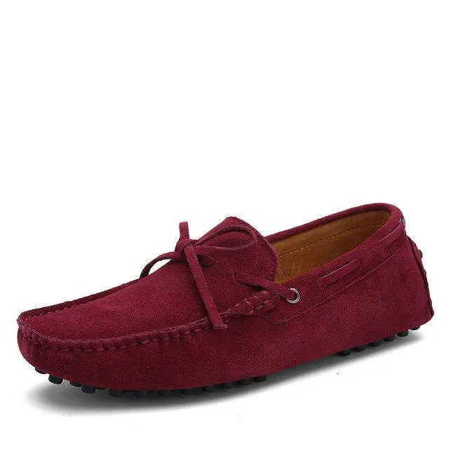 Men Nubuck Loafers Shoes Moccasins