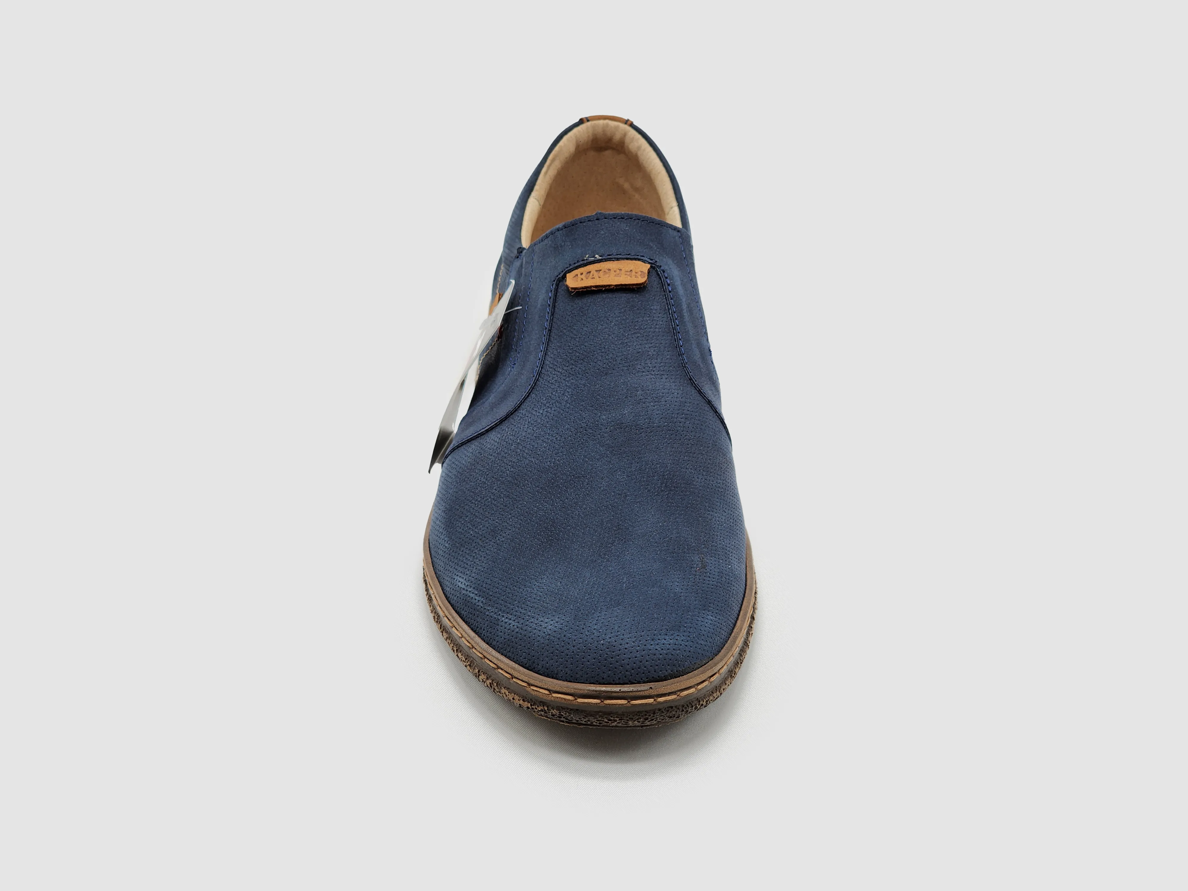 Men's Essential Leather Loafers - Navy