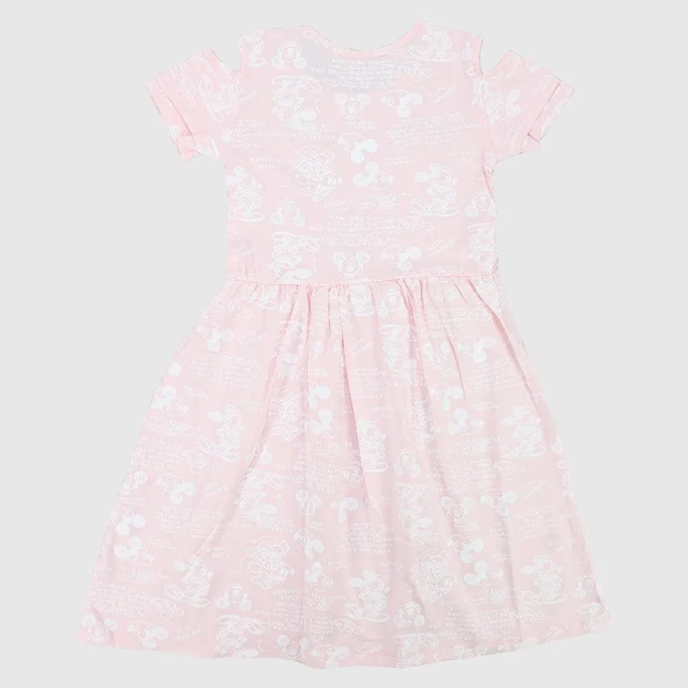 Mickey & Minnie Mouse Short-Sleeved Dress