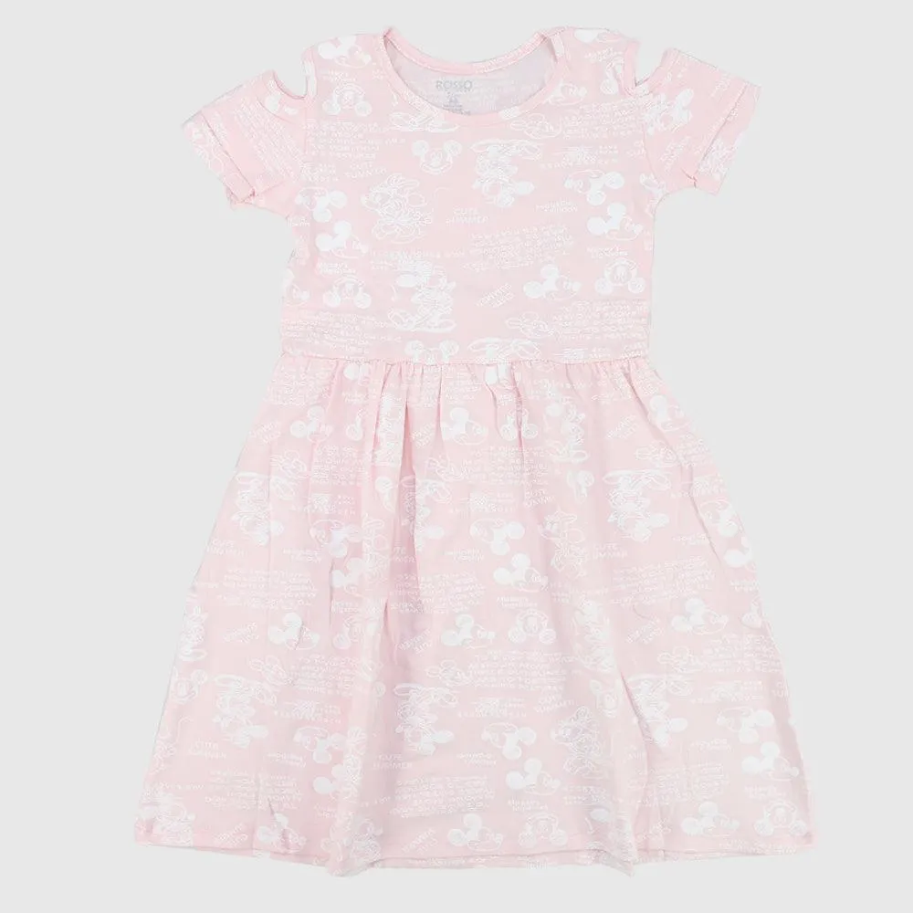 Mickey & Minnie Mouse Short-Sleeved Dress