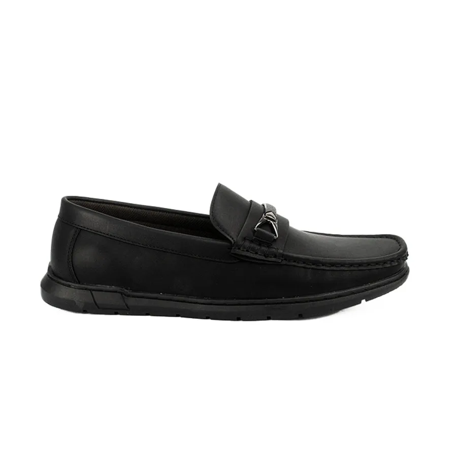 MW 23362 BLACK CASUAL LOAFERS