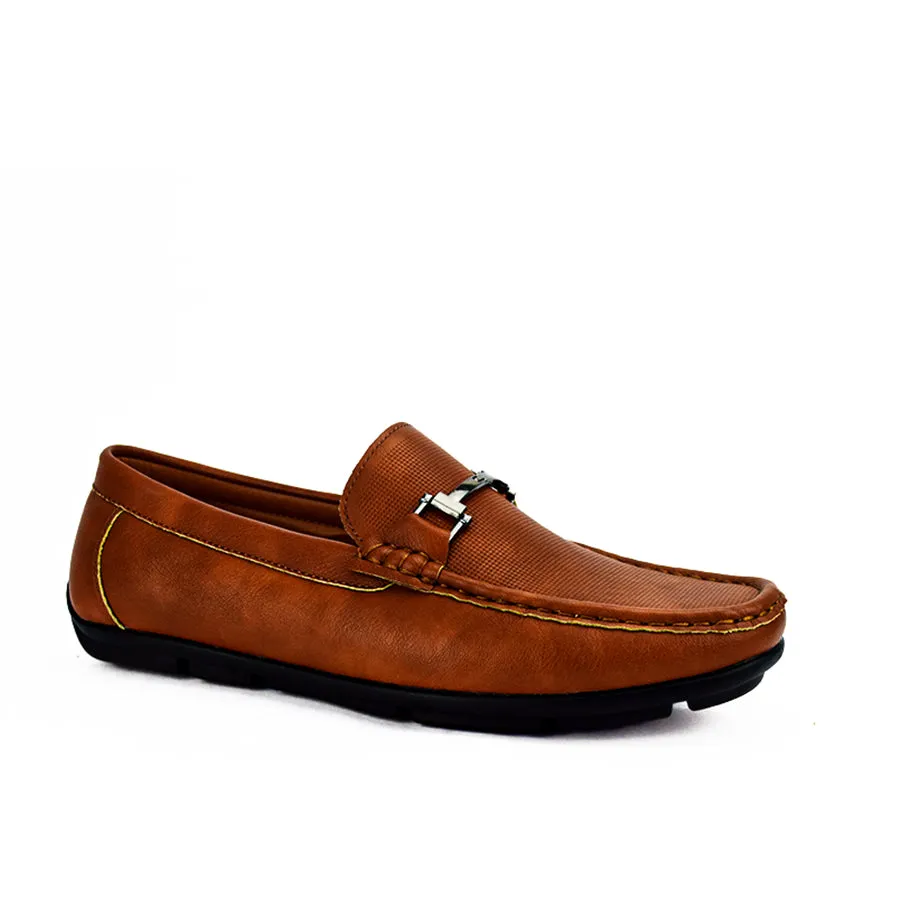 MX 23969 BROWN/NAVY BLUE CASUAL LOAFERS