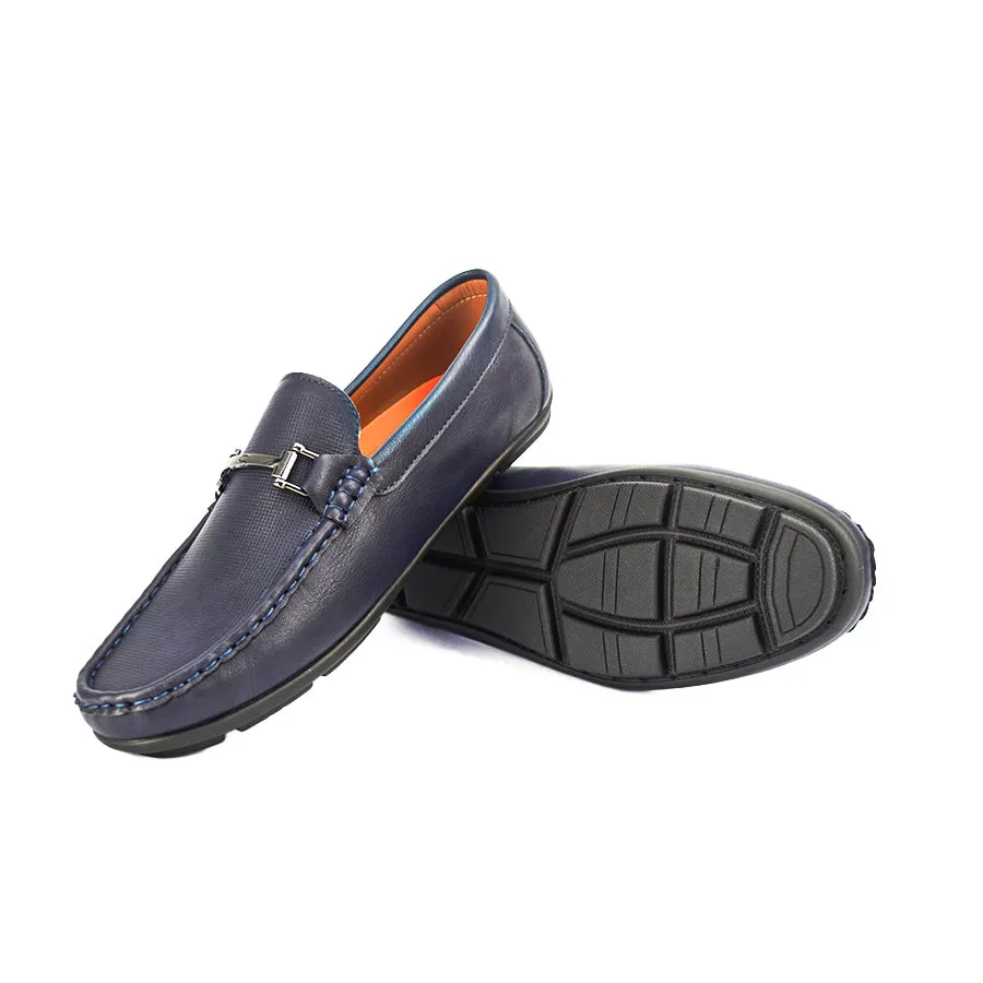 MX 23969 BROWN/NAVY BLUE CASUAL LOAFERS