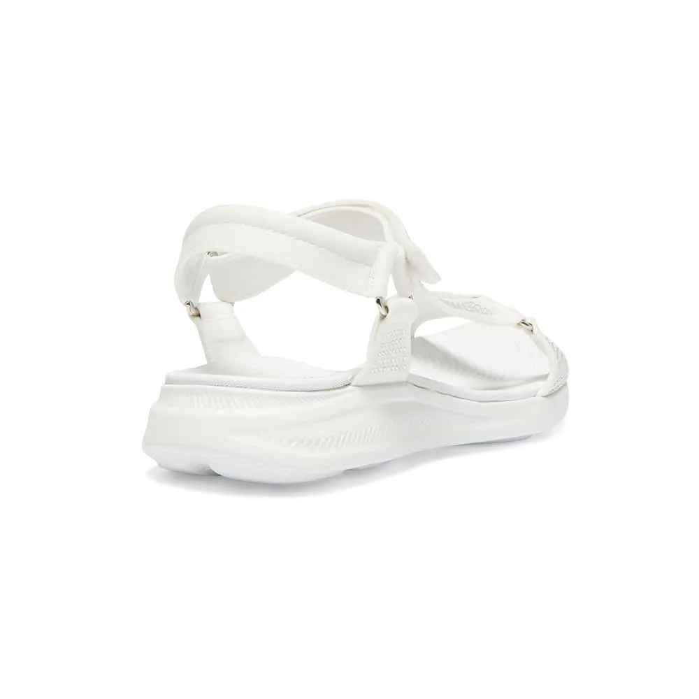 Naples Sandal in White Diamante