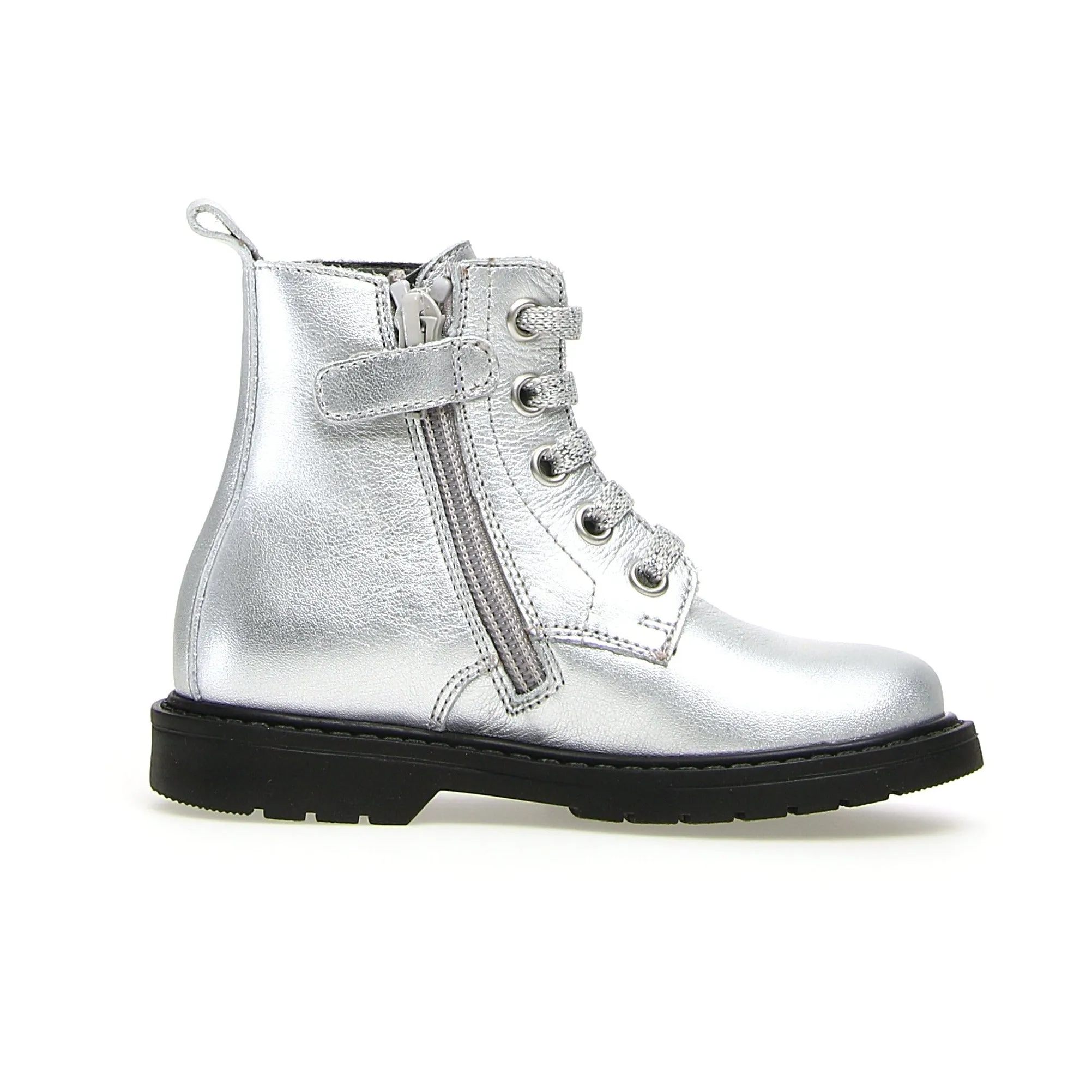Naturino Girl's Barnett Boots - Silver