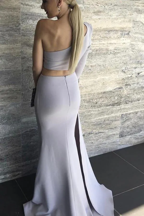 New Style Mermaid Two-Piece Asymmetrical Long Prom/Evening Dress PG925
