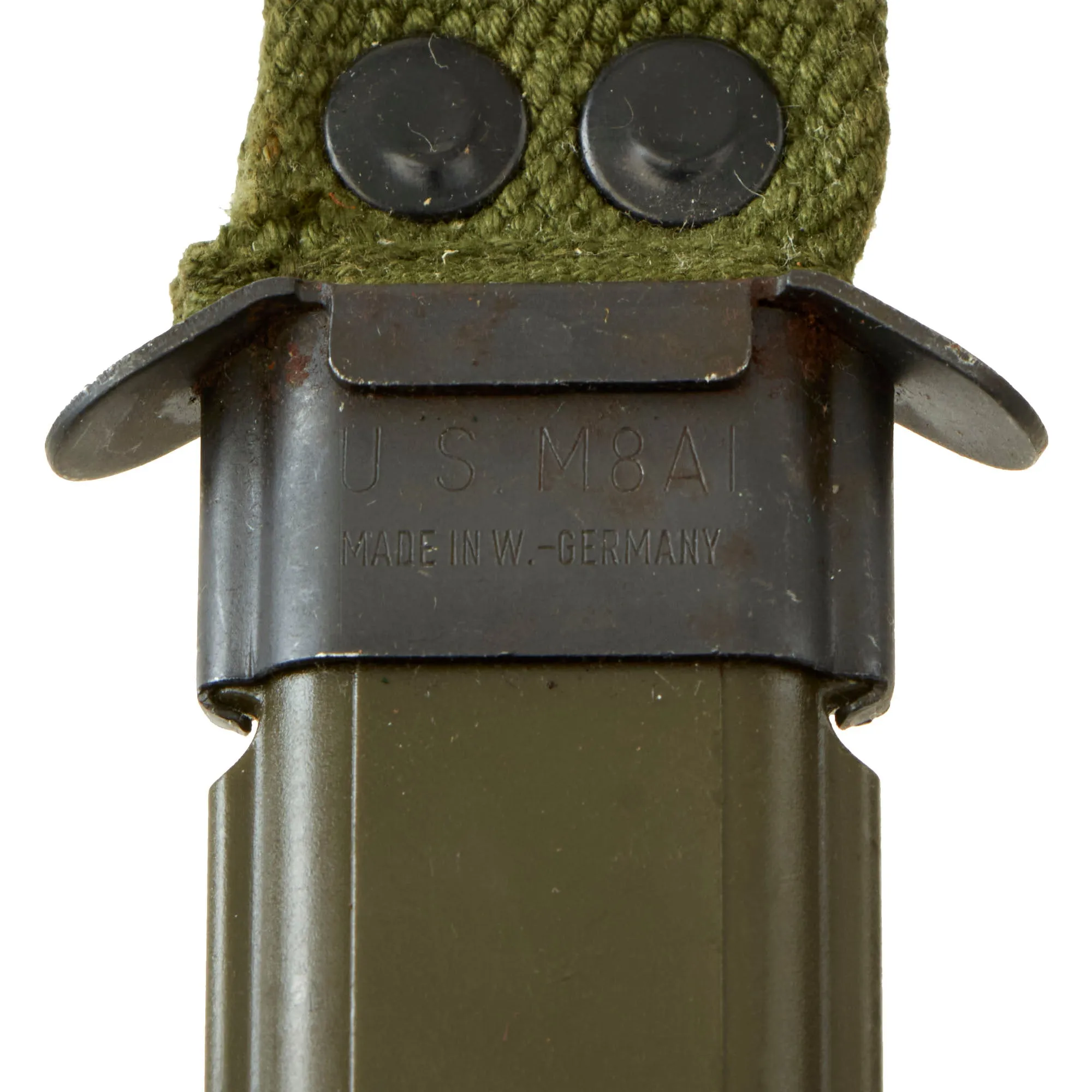 Original U.S. Cold War Haitian Contract M6 Bayonet for the M14 Rifle With M8A1 Scabbard By A. Eickhorn-Solingen (AES) In West Germany - Marked FAD’H “Forces Armées d'Haiti”