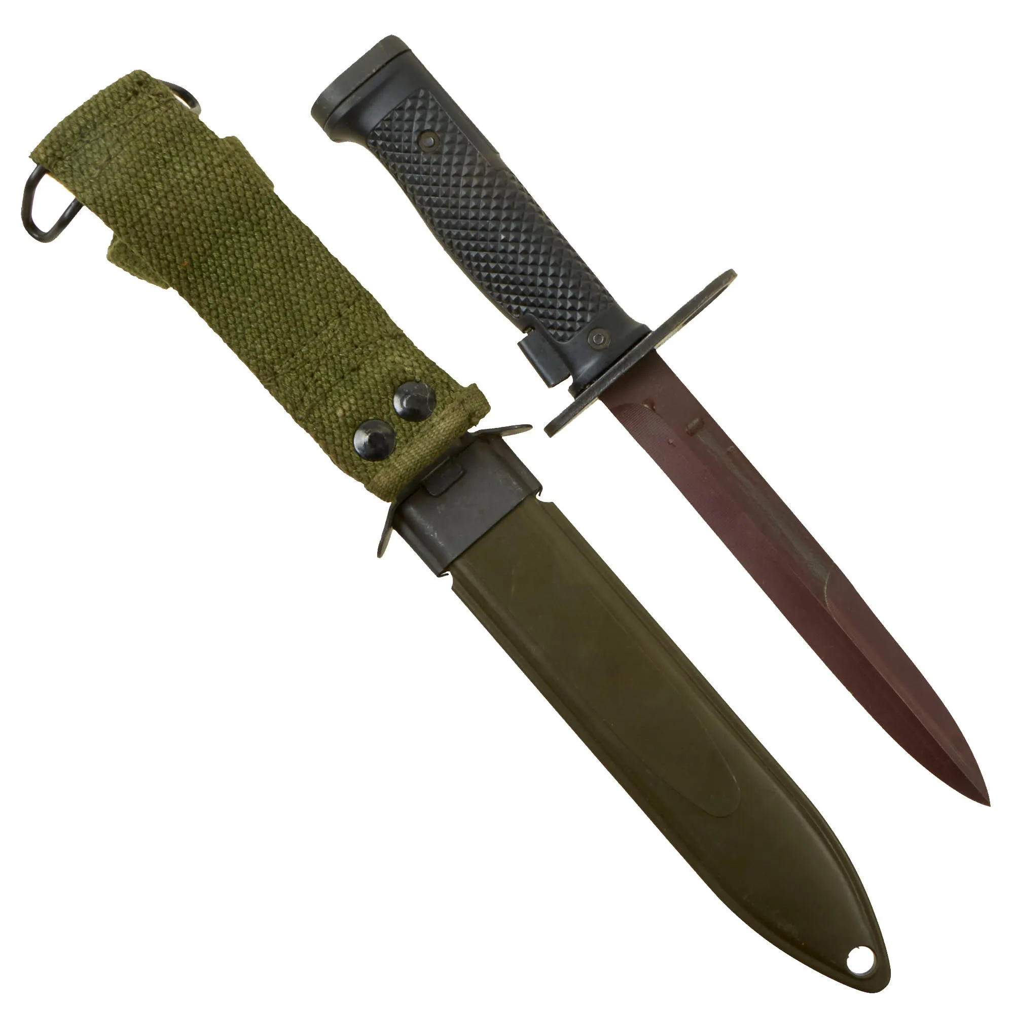 Original U.S. Cold War Haitian Contract M6 Bayonet for the M14 Rifle With M8A1 Scabbard By A. Eickhorn-Solingen (AES) In West Germany - Marked FAD’H “Forces Armées d'Haiti”