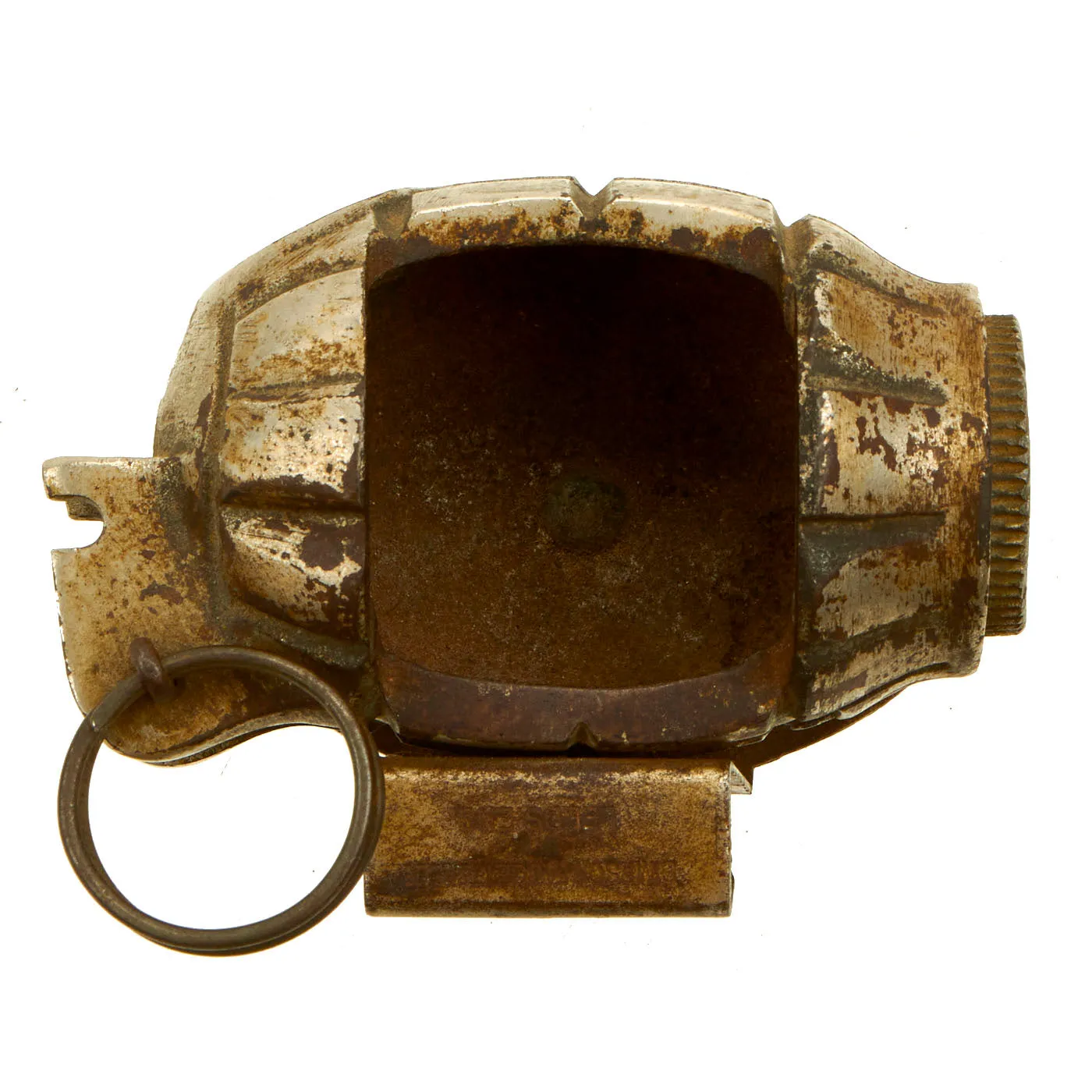 Original WWII British No.36 Mills Bomb Grenade Trench Art Ashtray