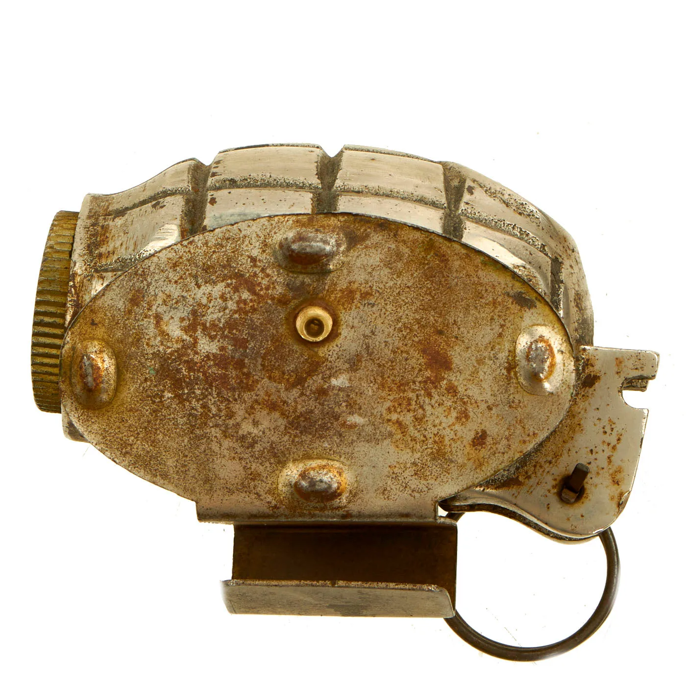 Original WWII British No.36 Mills Bomb Grenade Trench Art Ashtray
