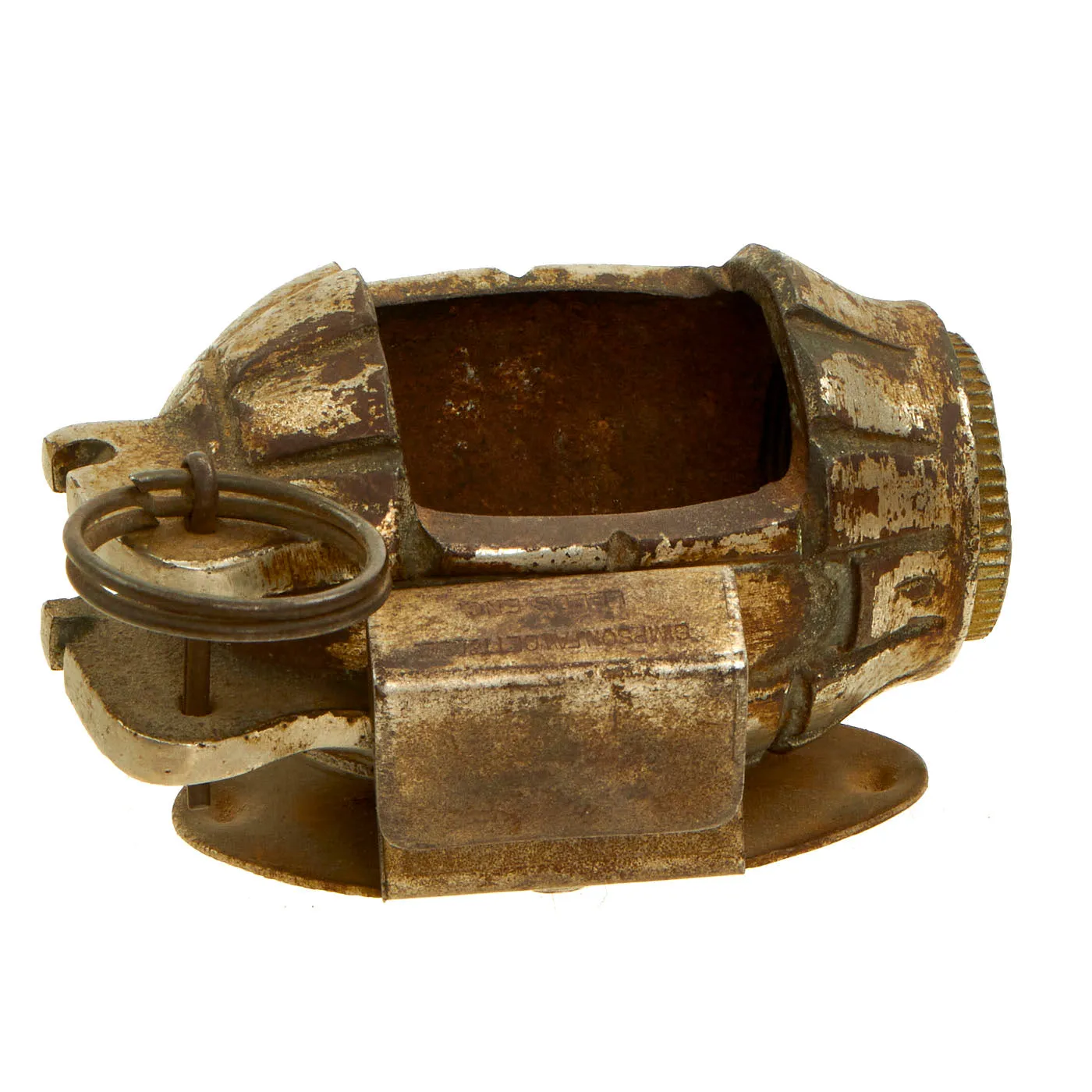 Original WWII British No.36 Mills Bomb Grenade Trench Art Ashtray