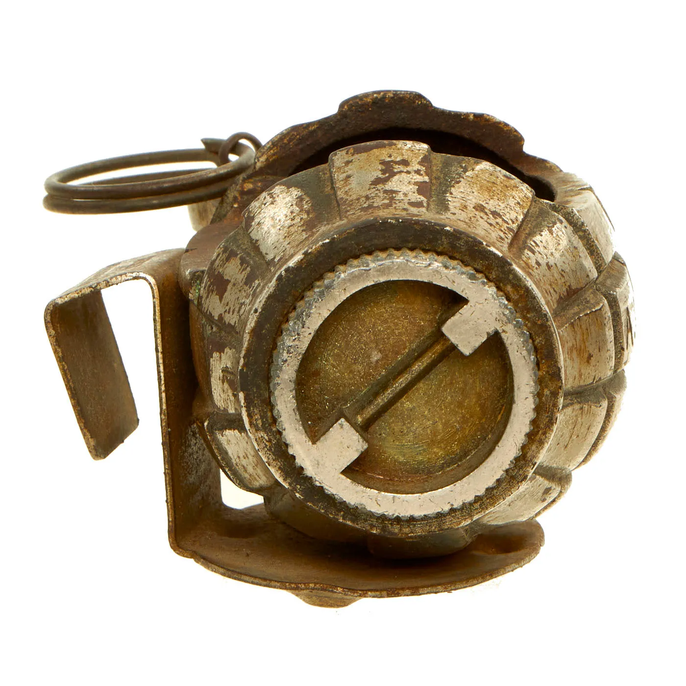 Original WWII British No.36 Mills Bomb Grenade Trench Art Ashtray