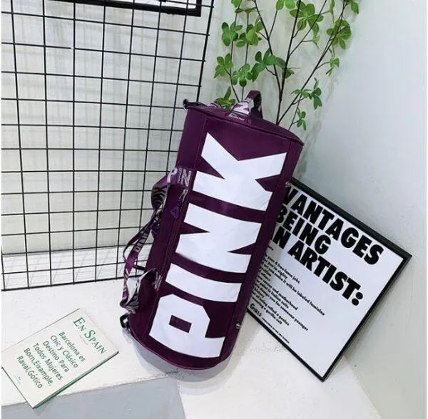 Pink Gym Sport Over Night Travel Bag – P0075