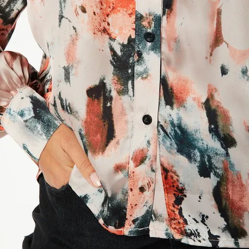 Pinko Satin Blouse (Rust)