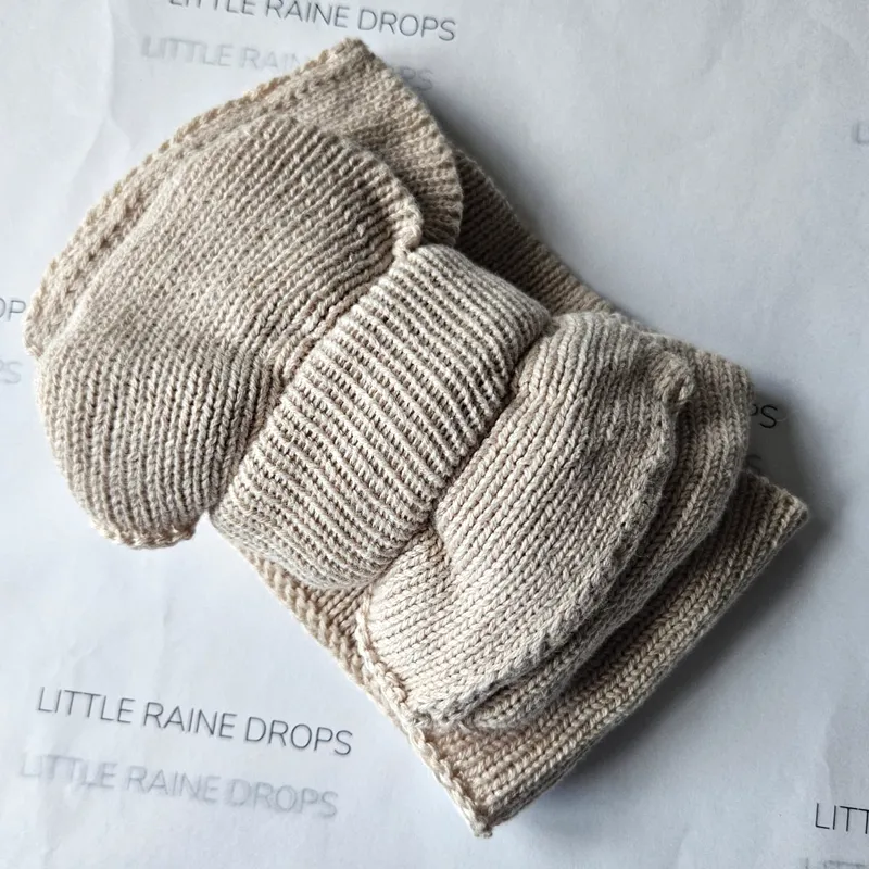 Romper & Booties Bundle - Beige
