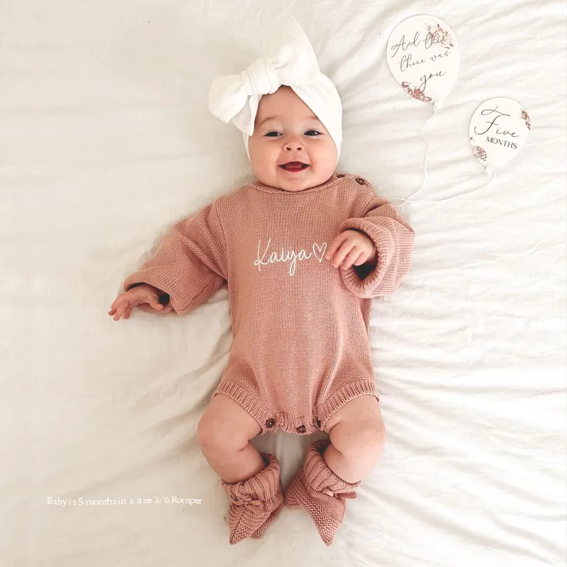 Romper & Booties Bundle - Dusky Pink