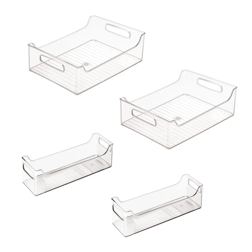 RPET Fridge/Freeze Bins (Set of 4) Clear