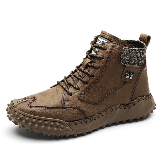 Silver Men's Winter Boots