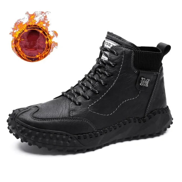 Silver Men's Winter Boots