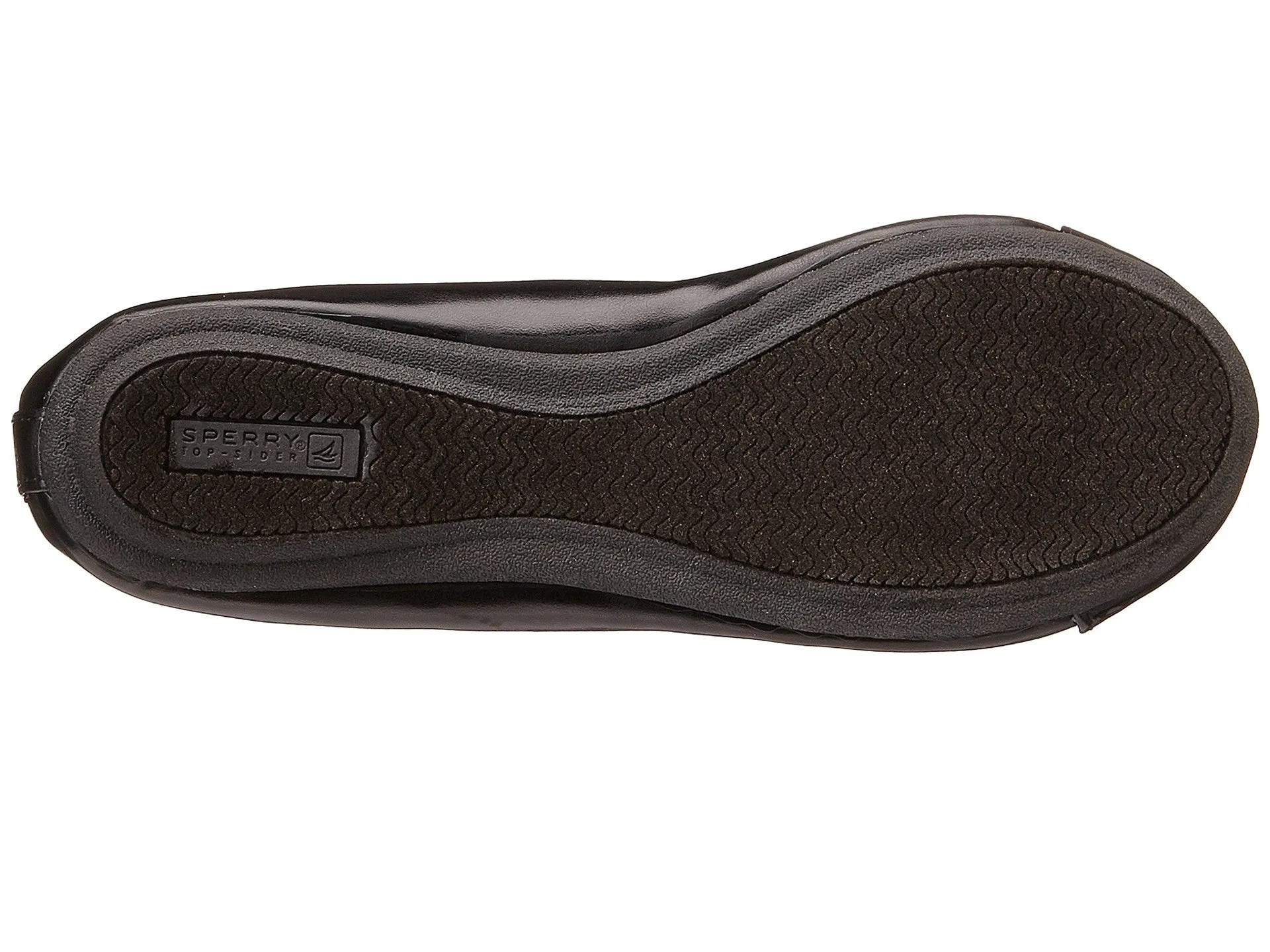 Sperry Black Elise Children's Flat