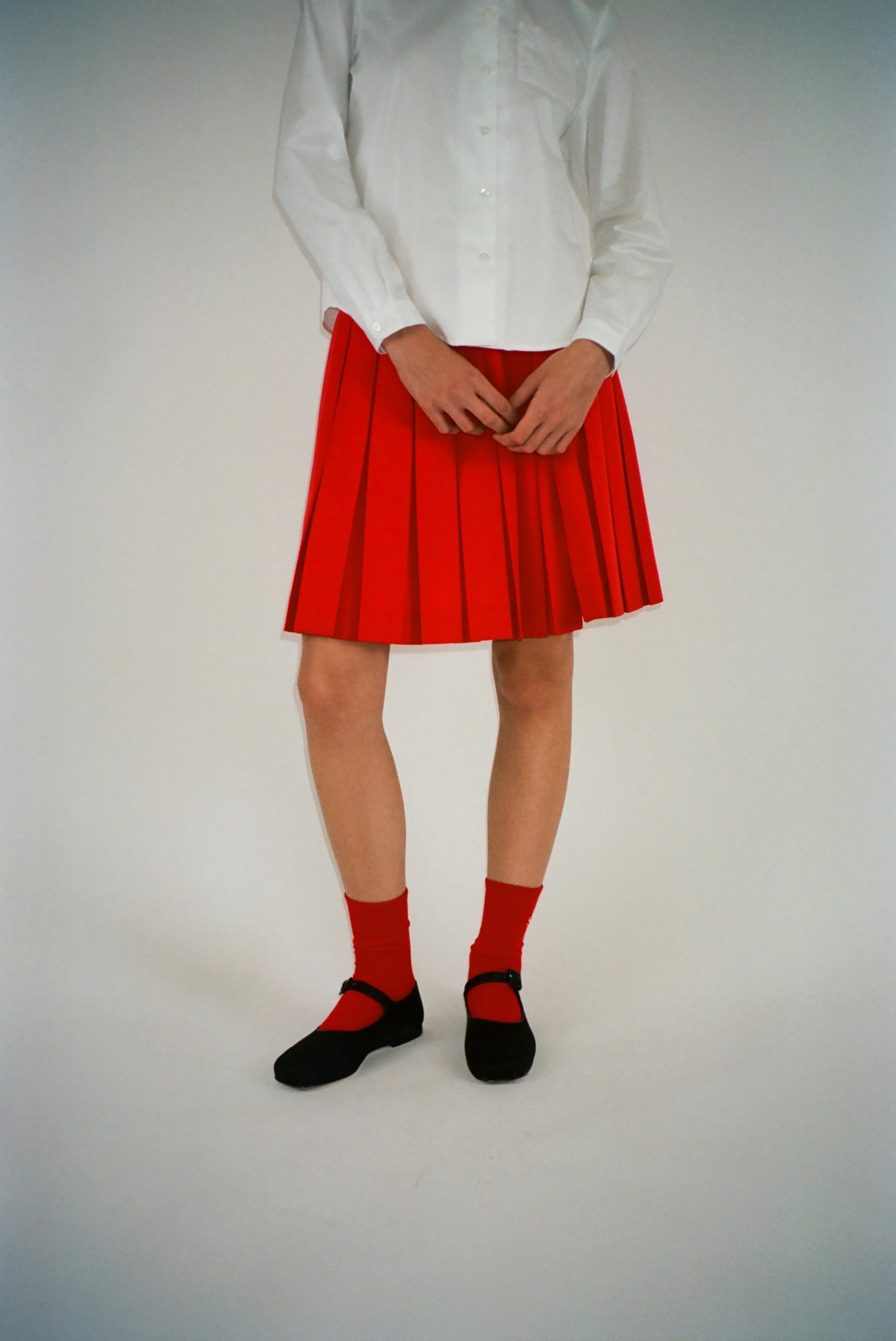SPORT MONOGRAM SOCK IN RED