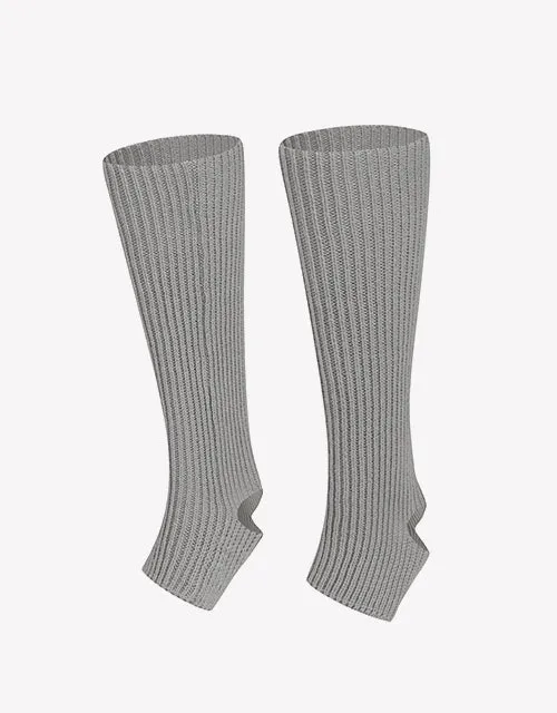 Stirrup Leg Warmer In Light Grey