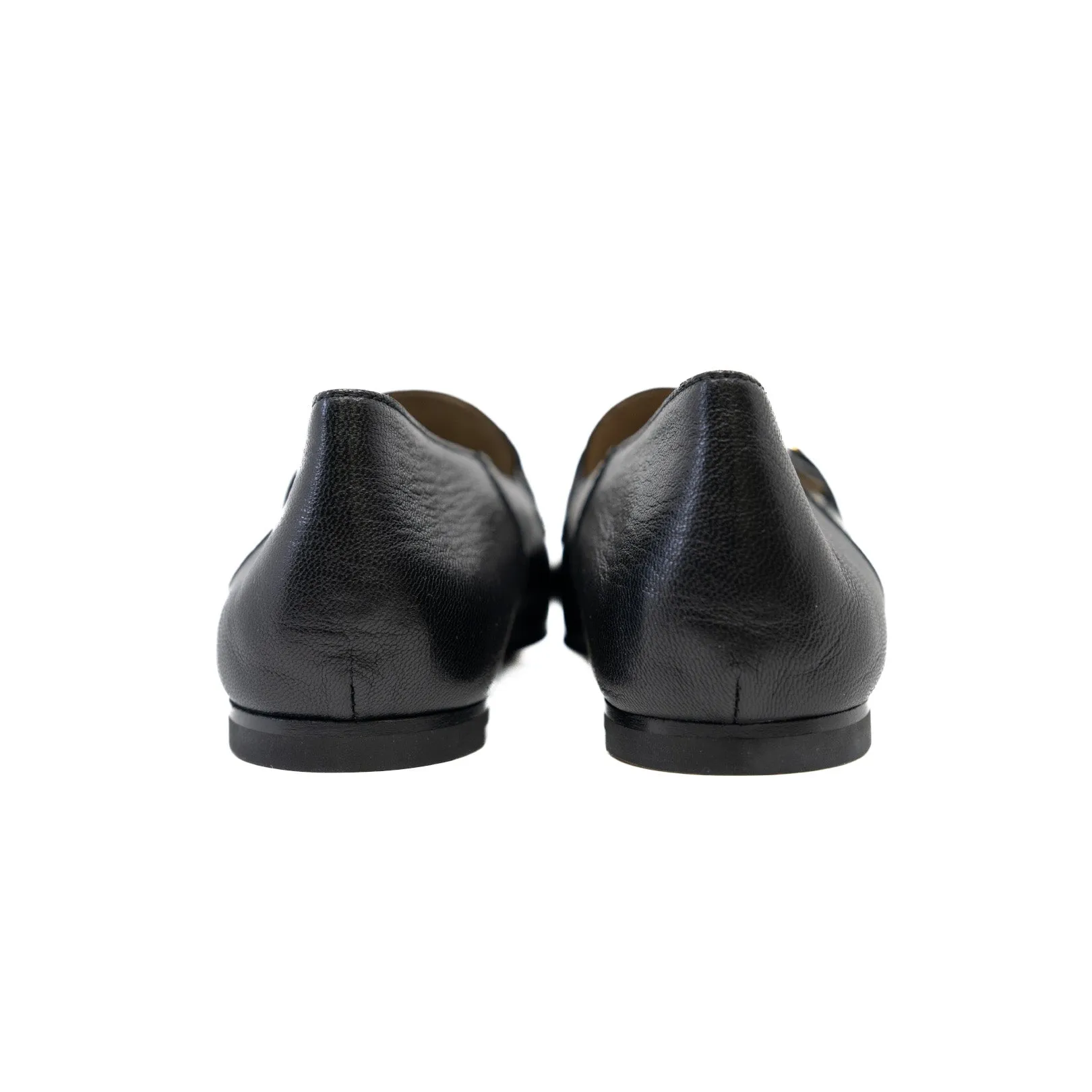 Time Loafer in Goatskin with Openwork Hardware Black #36