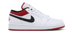 Women's / GS Air Jordan 1 Low "White Toe" (White/Gym Red)(553560-118)