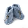 Wool Baby Slippers - Blue